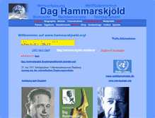 Tablet Screenshot of hammarskjoeld.org